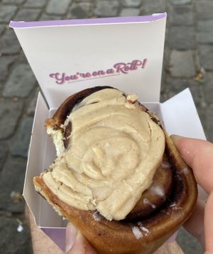 Caramel roll (could not resist the first bite - sorry)  at Have a Roll in Antwerpen