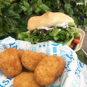 Nuggets plant bases  at Vegan Rock in Antofagasta