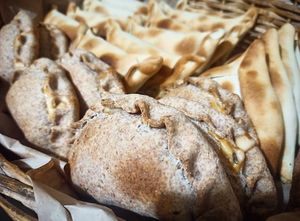 Empanadas  con diferentes rellenos veganos 
 at Vegan Rock in Antofagasta