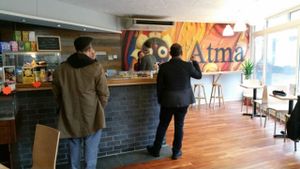 reception inside at Govinda's Cardiff in Cardiff