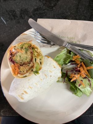 Kofta wrap 😋  at Govinda's Cardiff in Cardiff