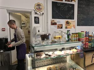 Cakes! Yesss! at Govinda's Cardiff in Cardiff