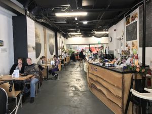 With plenty of space and seating, Atma has two doors at opposite ends, one on Queen Street and the other inside the Capitol Shopping Centre. at Govinda's Cardiff in Cardiff