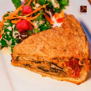 Quiche Ratatouille at La Route Des Vins Cholula in San Andres Cholula