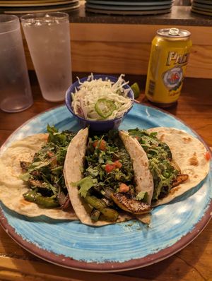 Veggie tacos at Roosters in Mobile