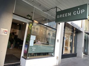 Shop front    at Green Cup in South Yarra