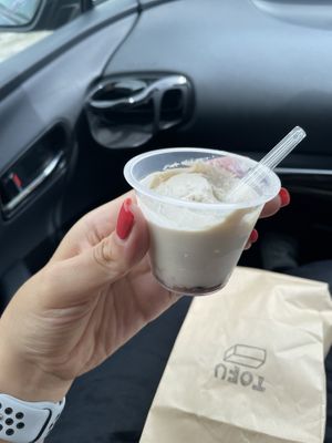 Vegan pudding  at Bean Fudokoro Umedaya お豆ふ処うめだ屋 in Saitama