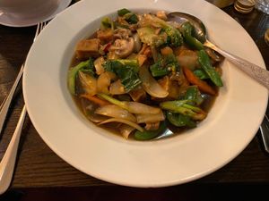 Cashew, vegetable and tofu mixture (number 32) at Coco & Rum in Saltburn-by-the-sea