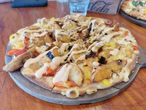 Wedges pizza vegan at Black Rabbit Pizza in Kaikoura