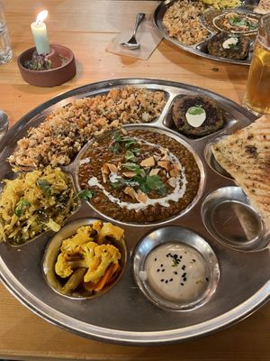 Indian thali night (changes weekly)  at Wilder   in Falmouth