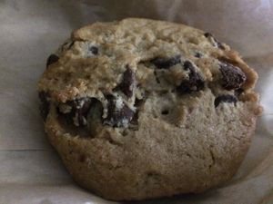 Vegan chocolate chip cookie, very good! A dollar something. at Earth Fare - Westgate in Asheville