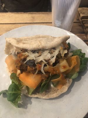 A Middle Eastern type dish which had pomegranate seeds mmm  at Magic Hat in Newcastle Upon Tyne