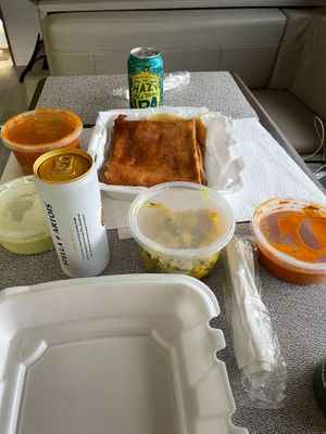 take out dosa, large at Hyderabad Biryani House in Rochester