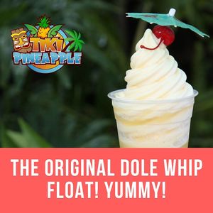 The original Dole Whip Float is here in all it's glory. at Tiki Pineapple in Acme