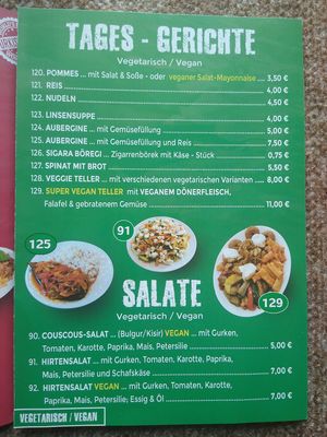 Menu 2 at Kaiser Pide & Kebaphaus in Mainz