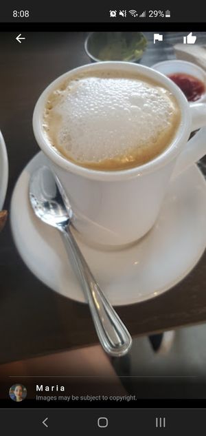 Latte at Holi Vegan Kitchen in Hallandale Beach