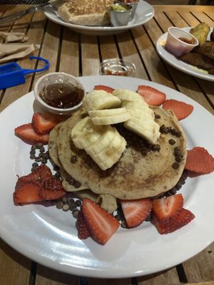 Pancakes 🥞  at Holi Vegan Kitchen in Hallandale Beach