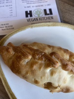 Corn empanada  at Holi Vegan Kitchen in Hallandale Beach