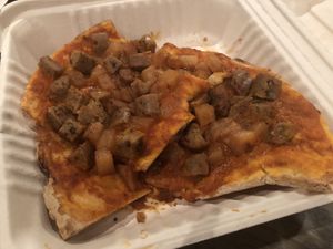 Hawaiian pizzetta  at Holi Vegan Kitchen in Hallandale Beach