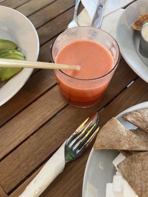 Pink lemonade-   Wife says is was VERY FRESH  at Holi Vegan Kitchen in Hallandale Beach