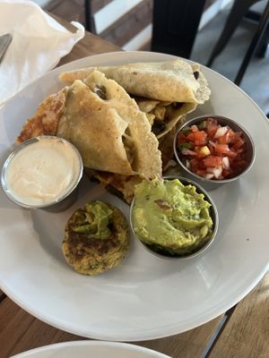 Mom-   Not a vegan at all still try’s it out from time to time. Great JOB MOM.  SAYS it was different but she enjoyed it  at Holi Vegan Kitchen in Hallandale Beach