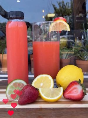 Strawberry Lemonade (summer drinks) at Haus Cafe in Fair Lawn