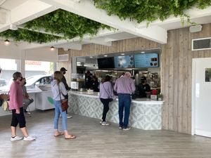 Service counter at VEG'D in Costa Mesa