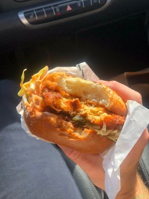 Hot chik. Must order.  at VEG'D in Costa Mesa