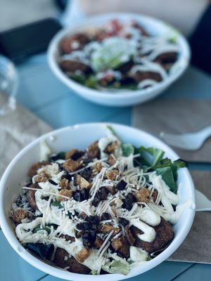 Caesar bowl at VEG'D in Costa Mesa