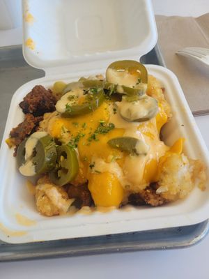 Loaded tots at VEG'D in Costa Mesa