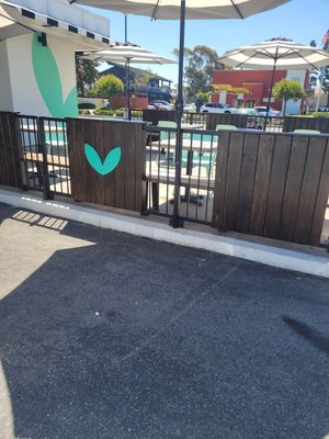 Outside dining at VEG'D in Costa Mesa