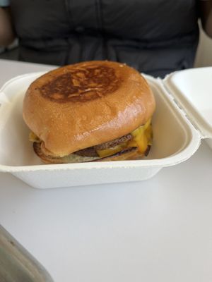 Burger  at VEG'D in Costa Mesa