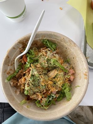 The Jackfruit bowl  at VEG'D in Costa Mesa