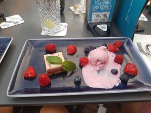 Vegan dessert at Taveerne Het Wetshuys in Almelo