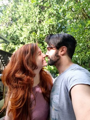 We both got fresh cuts and I got cruelty-free highlights from Michael  at Akemi Salon in Portland