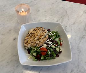 Vegan Raspberry “Chicken” Salad at Barra Rossa in Philadelphia