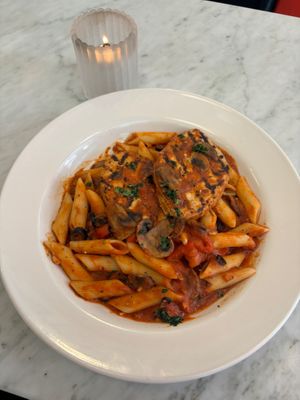 Vegan “Chicken” Cacciatore  at Barra Rossa in Philadelphia