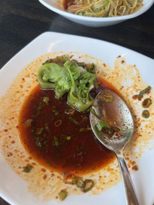 Spicy vegan wontons  at Din Tai Fung in Las Vegas