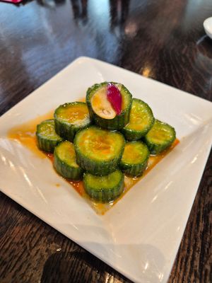 Cucumber salad at Din Tai Fung in Las Vegas