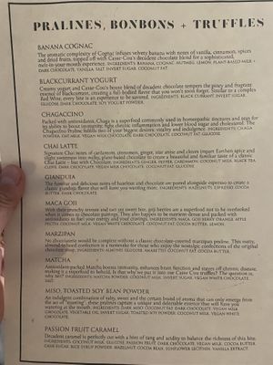 Menu at Casse-Cou by Matthew Kenney in New York City