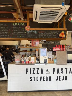 Open kitchen   at Stove On 스토브온 in Jeju