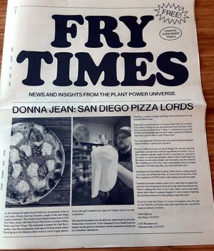 Reading material! at Plant Power Fast Food in Sacramento