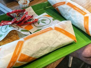 Breakfast burrito  at Plant Power Fast Food in Sacramento