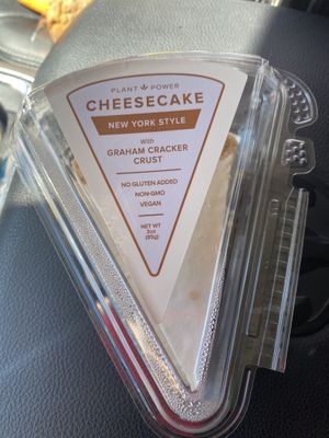 Vegan New York Style Cheesecake   at Plant Power Fast Food in Sacramento