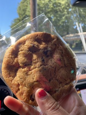 Vegan Chocolate Chip Cookie 😛 (Ignore Nails) 🙃  at Plant Power Fast Food in Sacramento