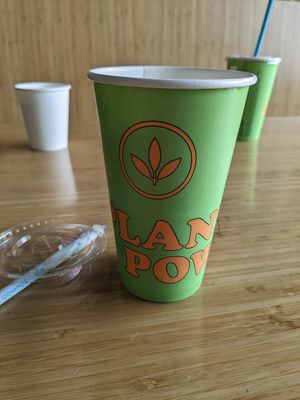 Organic cane sugar teas at Plant Power Fast Food in Sacramento
