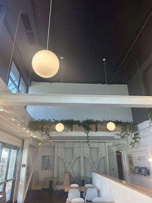 Inside view  at Plant Power Fast Food in Sacramento