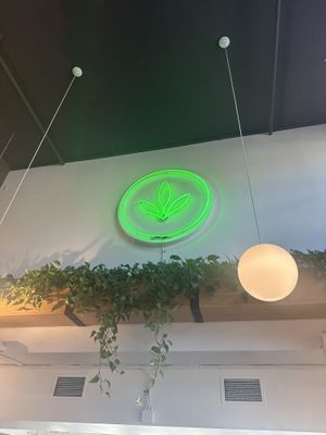 Sign  at Plant Power Fast Food in Sacramento