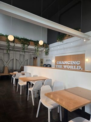 ambiance at Plant Power Fast Food in Sacramento