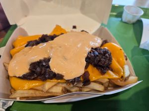 Iconic fries at Plant Power Fast Food in Sacramento